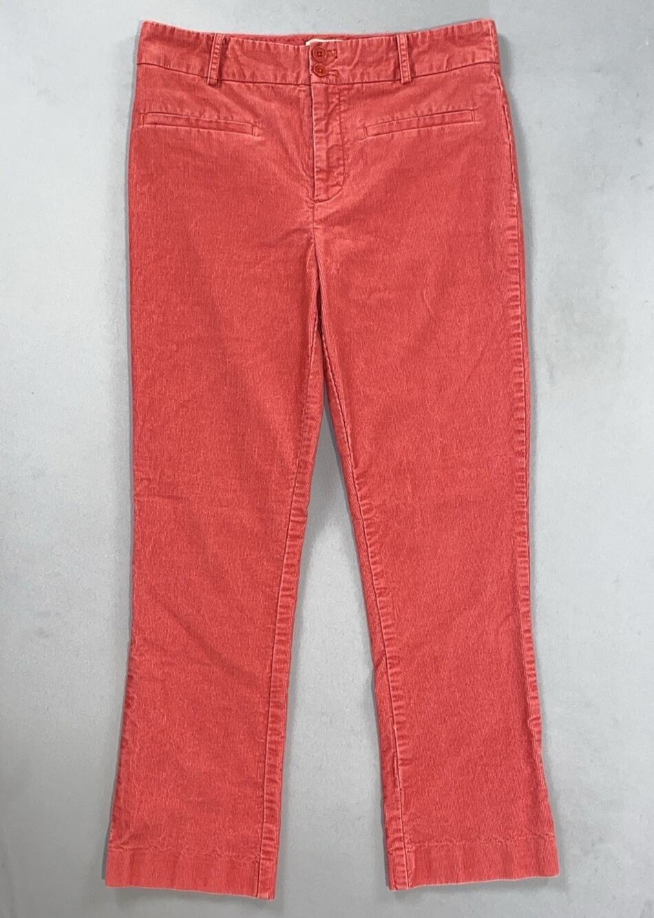 Anthropologie OB1096282 Essential Collection Corduroy Straight Crop Pants. 4 GUC